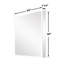 Azamat 30"H Recessed or Surface Mount Frameless LED Medicine Cabinet With  Adjustable Shelves-505742997-505742999