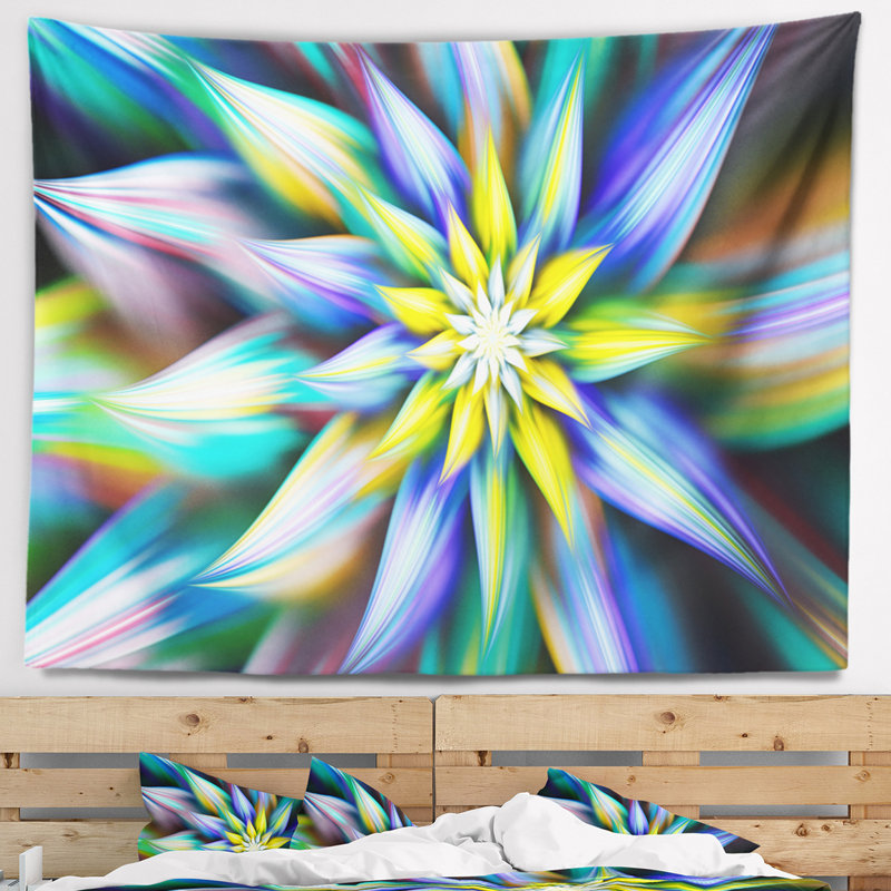 Tapisserie pour pétales floral multicolore danse, H 32 po x l 39 po