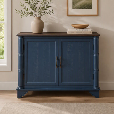 Console de 40 po avec tablette de rangement, table de hall d'entrée rétro avec tablette de rangement réglable, table de canapé pour le couloir, le vestibule, le salon, le vestibule, le comptoir bleu marine et brun