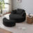 Dashton Upholstered Barrel Chair with Ottoman-756477088