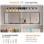 Éclairage pour meuble-lavabo de salle de bain 10 lumières avec verre transparent-1166031436