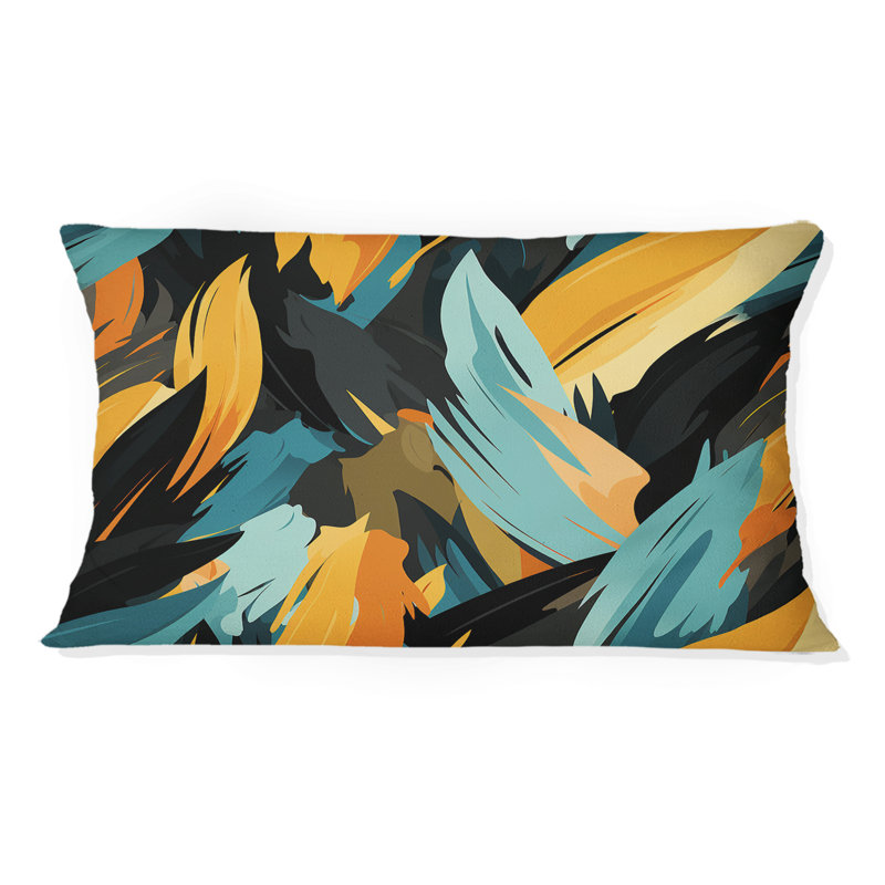 Tribal Camo Fusion II - Coussin décoratif à imprimé abstrait