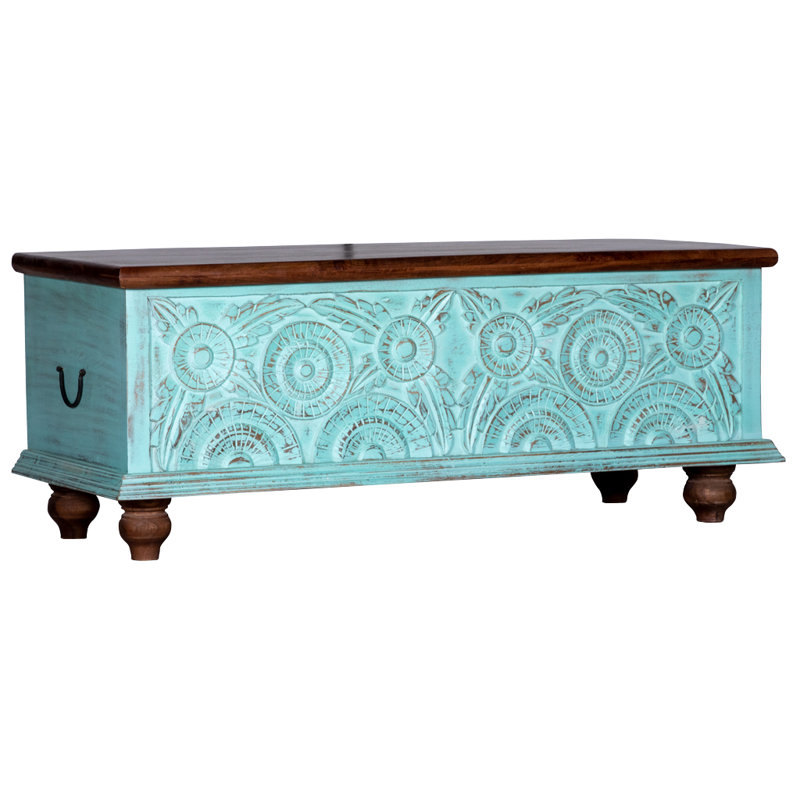 Commode blanche Bungalow Rose Frost, Vert vieilli