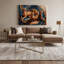 «Cats Abyssinian Mauve», art mural sur toile-1888180801
