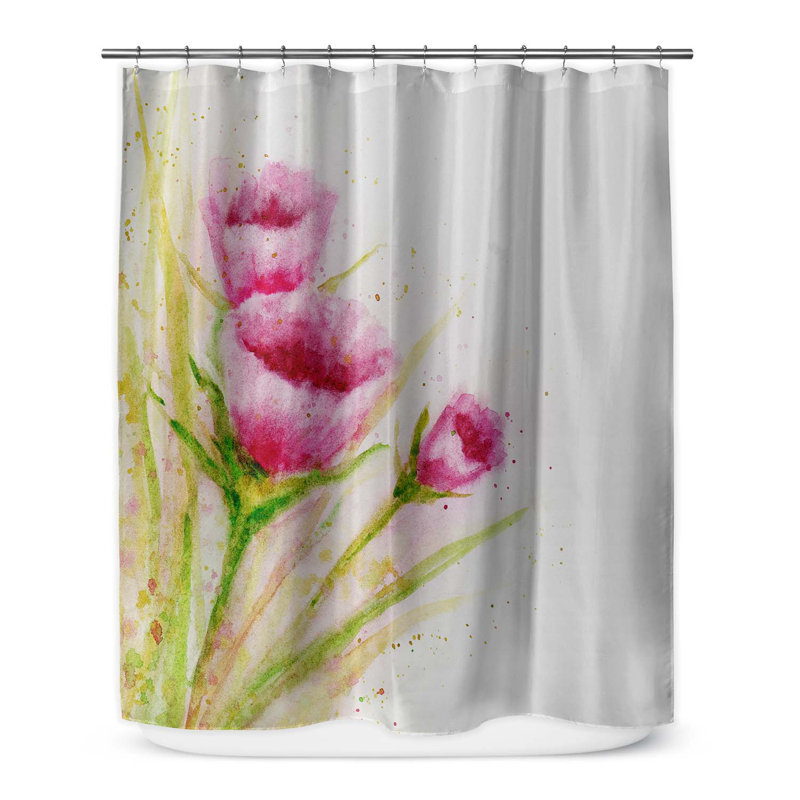 Rideau de douche simple Surbhi, H 70 po x l 71 po