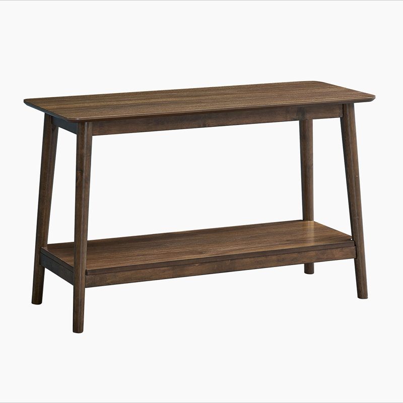 Lamonte Walnut Sofa Table w/Shelf