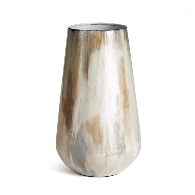 Almeta Metal Table Vase, 12.5" H x 8" W x 8" D