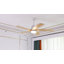 Ventilateur de plafond moderne à 5 pales de 52 po avec lumière DEL et télécommande Sofucor, blanc et beige-133441935