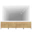 Commode à tiroirs en bois de 126 po Union Rustic-785310856