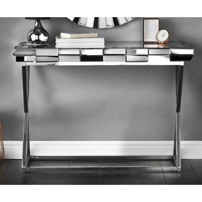 Allport 110cm Glass Top Console Table