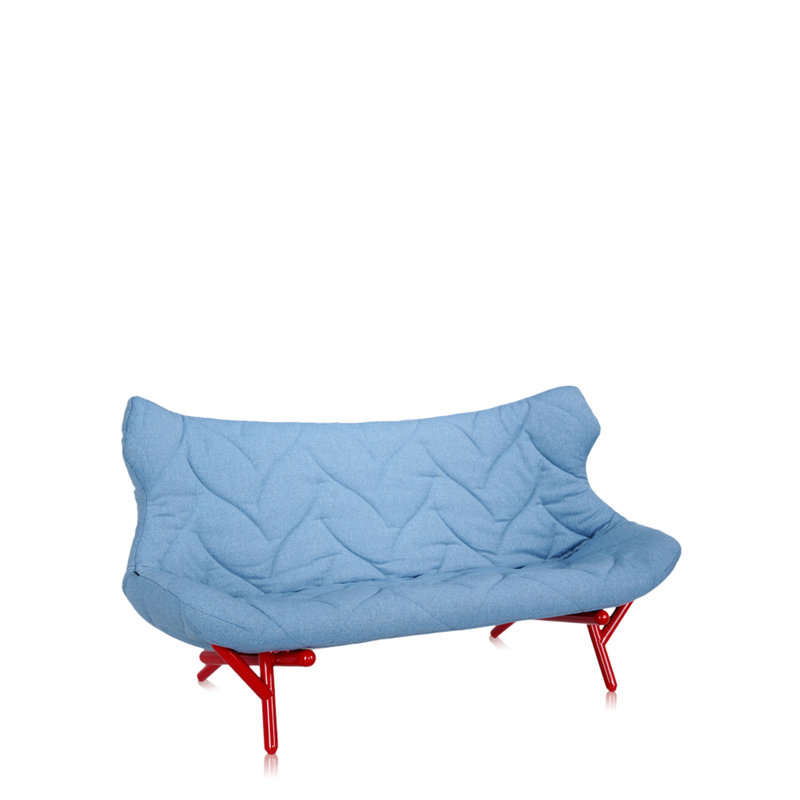 Foliage Loveseat, Red, Green Trevira™