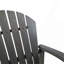 Tabourets de bar d'extérieur en bois d'acacia Adirondack, gris foncé