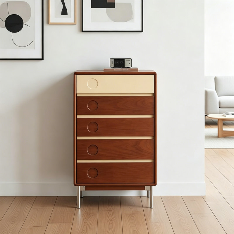 Commode d'appoint en acier inoxydable