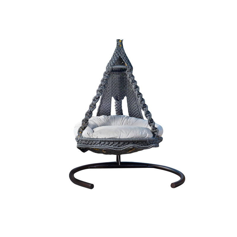 Epling Swing Chair with Stand, Grey