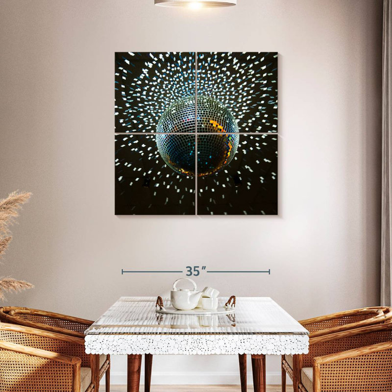 Disco Ball Lights, 38" H x 38" W