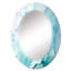 Turquoise Ink Universe - Miroir mural moderne-896504704