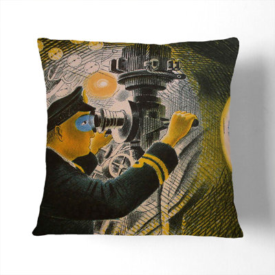 Submarine Square Throw Cushion