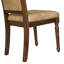 Ensemble de 2 chaises de salle à manger modernes avec rembourrage en tissu de polyester gris, finition noyer antique-386501563-386501558