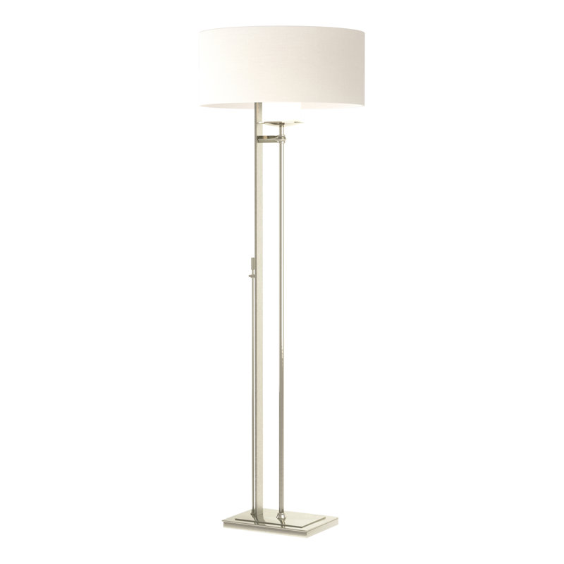 Rook 60" Floor Lamp, Natural Anna, Sterling