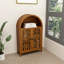 Armoire de rangement en bois avec tablette ouverte et portes de 44,48 po de hauteur