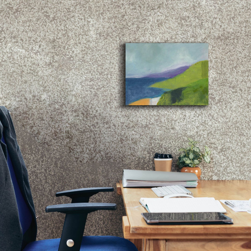 «Pch 1 Central Coast» par Jan Weiss, art mural sur toile, H 12 po x l 16 po x P 0,75 po