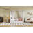 Upholstery Canopy Platform Bed With Trundle And Three Storage Drawers-929975407