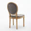 Ensemble de 2 chaises de salle à manger en velours artificiel avec garniture cloutée, pieds en bois et intérieur à ressorts en acier-1589886064