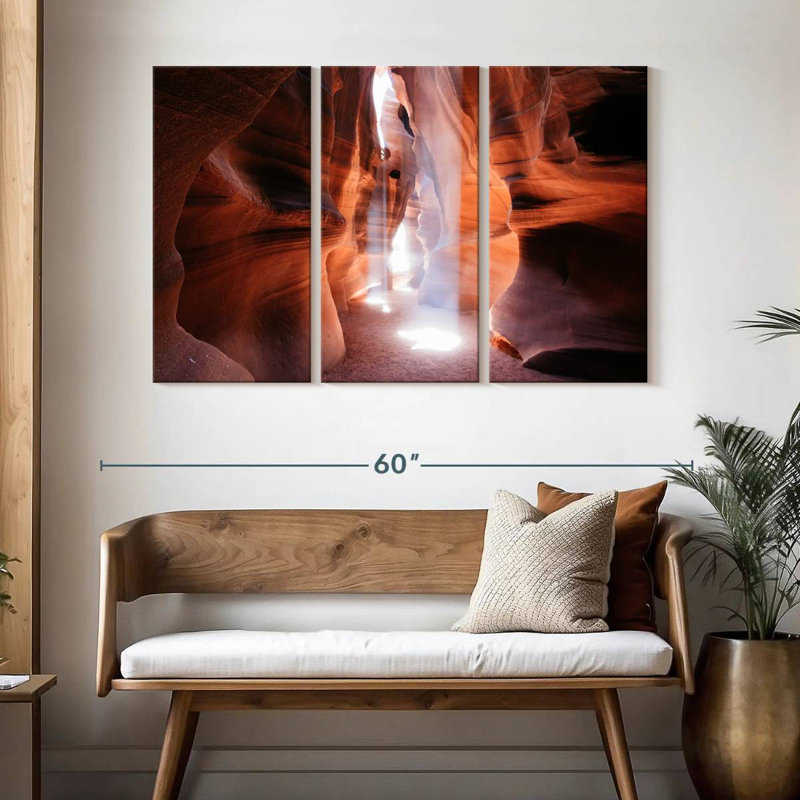 Lumière naturelle Alvord Antelope Canyon, H 32 po x l 50 po
