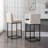Upholstered Linen Counter Stool with Iron Frame-1009049371-1009049374