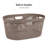  40L Laundry Basket, Clothes Hamper, Ventilated, Plastic, 23"L x 14.5"W x 10.5"H, 2 Pack-73409544