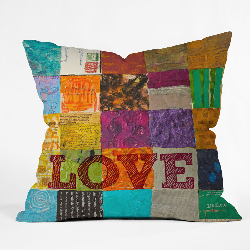 Love Throw Pillow, 16" x 16"