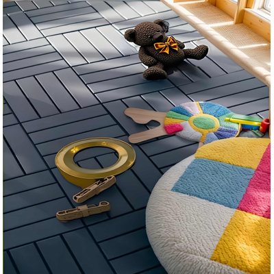 Carreau de terrasse emboîtable en plastique 12 po x l 12 po (ensemble de 44)