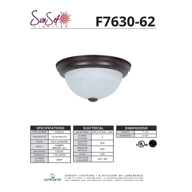 Glass LED Flush Mount