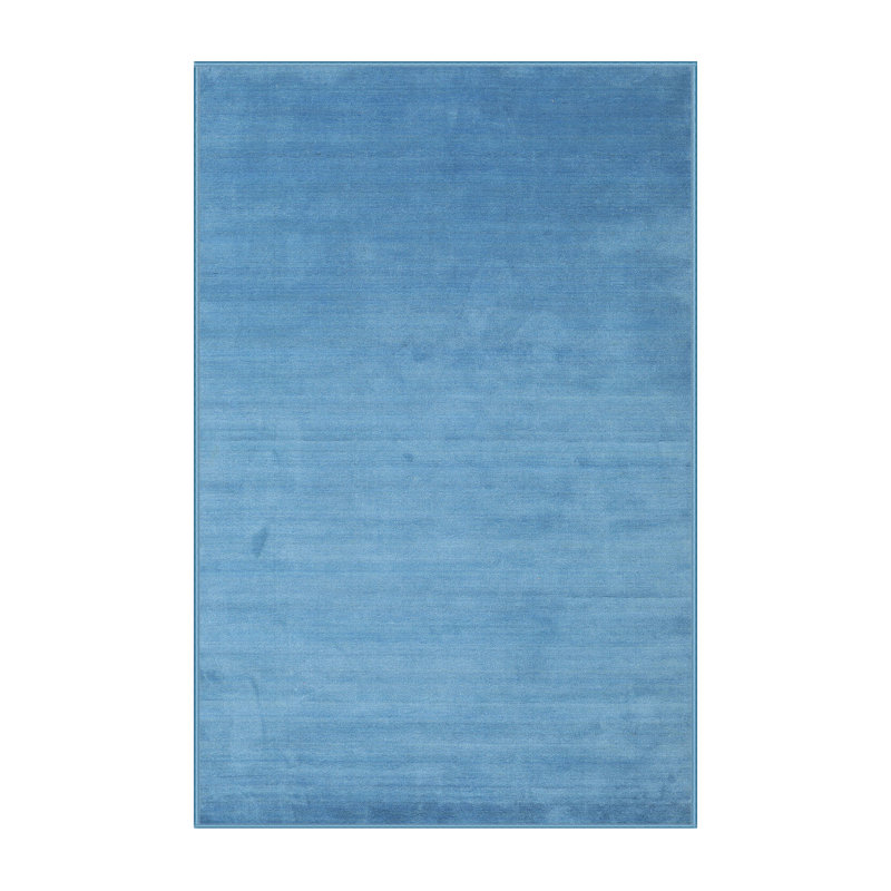 Tapis de zone bleu contemporain, Rectangle 8 pi x 12 pi
