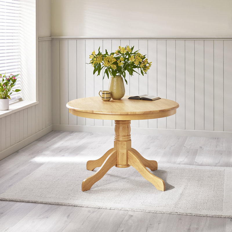 Tamala Round Solid Wood Dining Table, Oak