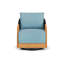 Alpine Outdoor Teak Swivel Armchair-7167830