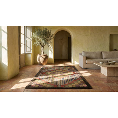 Tapis crocheté antique