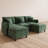 Arale 98'' Chenille Upholstered U Shaped Modular Sectionals-129177392