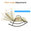 Chaise berçante inclinable réglable avec poche latérale beige-130675531