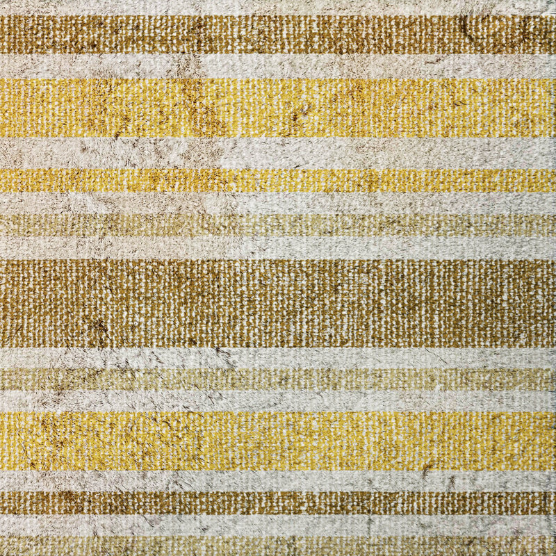 Premium Machine Washable Dream Shag ADS531 Striped Rug, Mocha, 8' x 10'