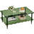 Acrylic Coffee Table, 2-Tier Living Room Table With Storage, Center Table Mid-Modern Century For Living Room(Green, 37.8“×23.6“×15.7”)-2142190221