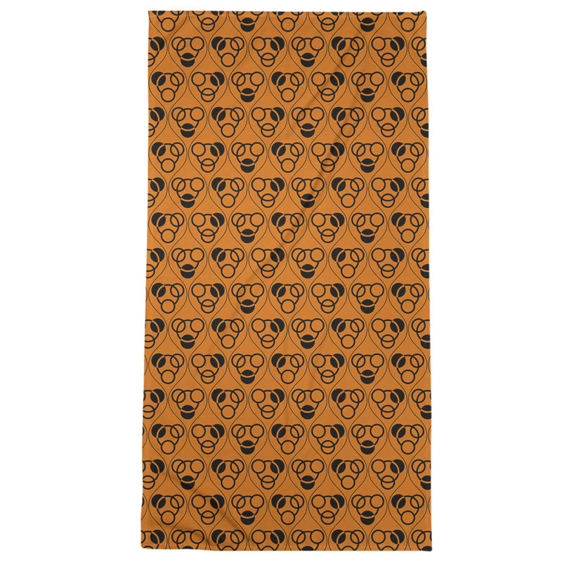 Beach Towel, Poly/Cotton, Yellow/Brown