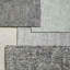 Tapis gris / blanc en laine touffeté et fabriqué à la main Britley-195030076