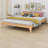 Wood Platform Bed Frame, With Wood Slat Support-1975263745