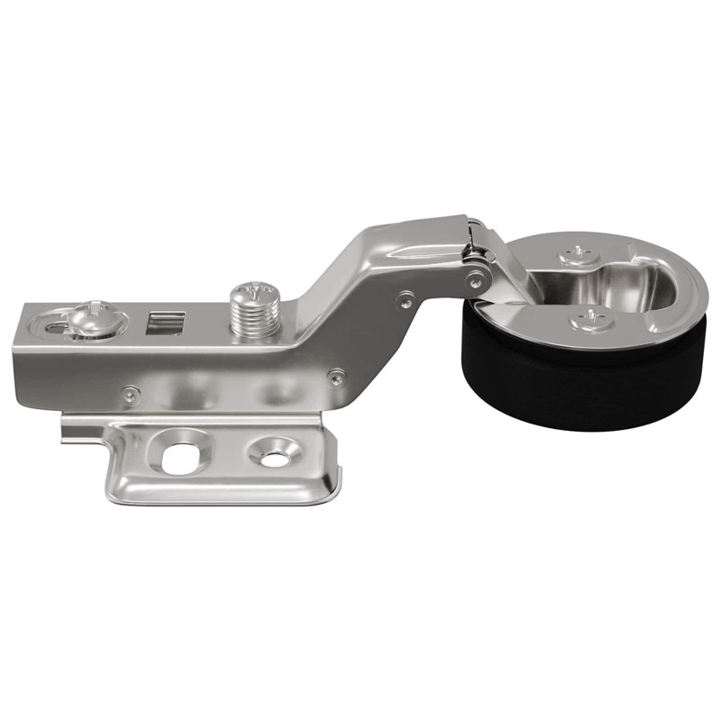 Vidaxl Hinge Silver Iron Accessory Hydraulic Component Soft Close Door Safety