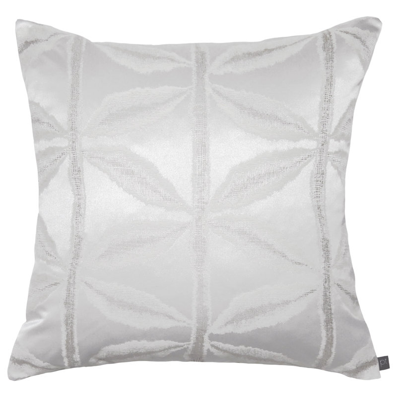 Blanca Floral Square Throw Cushion, Opal, Feathers