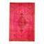 Hand Knotted Oriental Area Rug in Pink