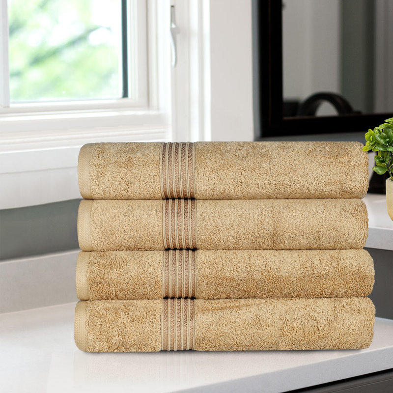 100% Standard Cotton Luxury Bath Towel, Brown