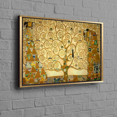 Exquisite Klimt Tree Of Life Reproduction Artwork on Sturdy Canvas Making a Perfect Gift For Art Lovers And Admirers Of The Famous Tree Of Life