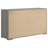 Ives 6-drawer Dresser Cabinet Grey High Gloss-106920939